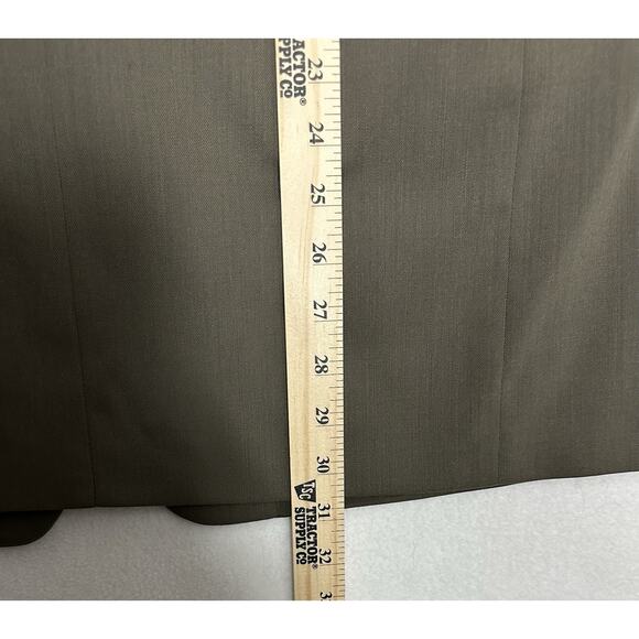 VTG Yves Saint Laurent 3 PC Suit Mens Brown Jacket Vest 54R Pants 36x27 YSL EUC - Picture 5 of 14